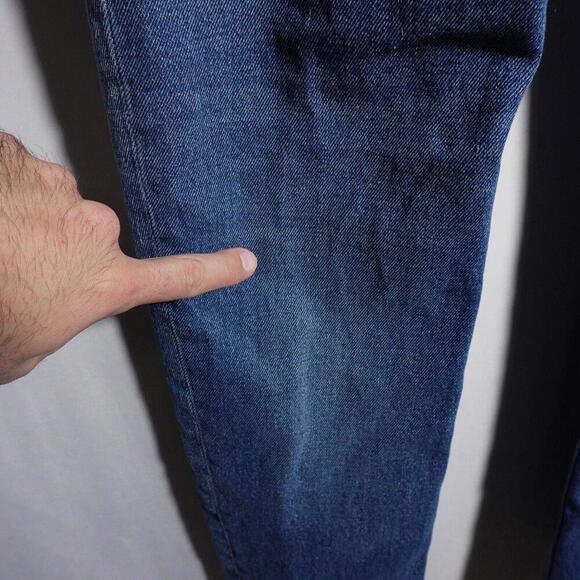 CLOSED ITALY Mens Unity Slim Jeans Blue Denim‎ Distressed 32 Premium $280 Casual - Picture 7 of 14